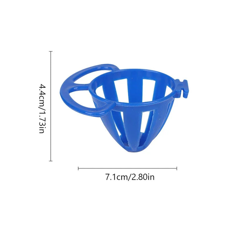 1pcs Bird Parrot Feeder – Cage Hanging Basket for Fruits & Vegetables | Plastic Cage Accessory for Budgies, Parakeets & Small Birds