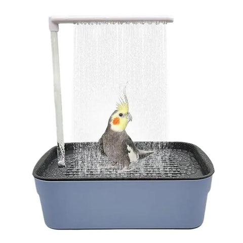 Parrot Automatic Bathtub | Bird Bath - Circulating Water Shower / Parrot Circulation Shower - Pet Bird Bathtub - Bird Cleaning Bath Tub