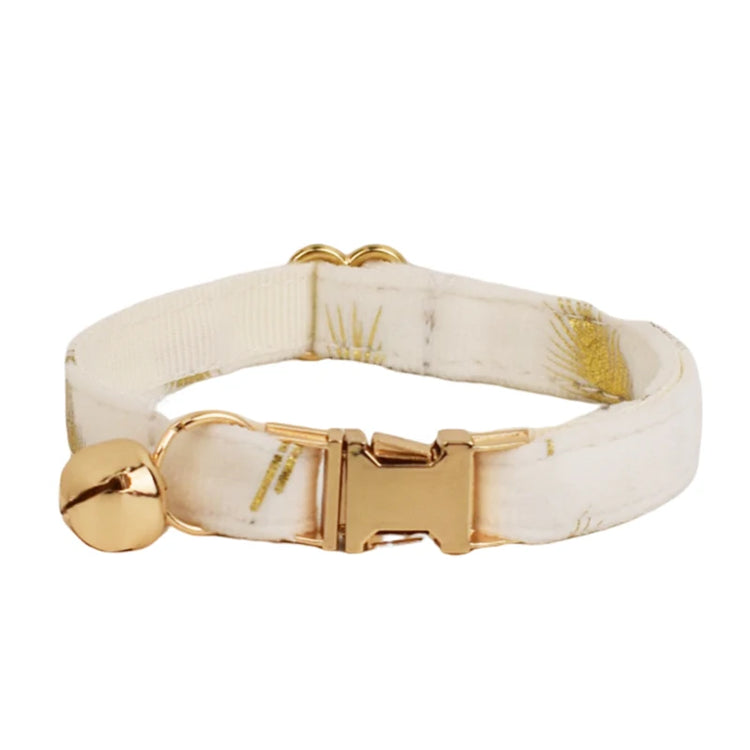 Cat Collar Bowknot | Adjustable Safety Personalized Pet Collar - Customized Name | Soft Corduroy with Bell