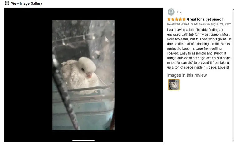 Bird Bath Shower Bathtub Box Large Hanging Clear Transparent Cube for Parrots Cage Accessories Bowl