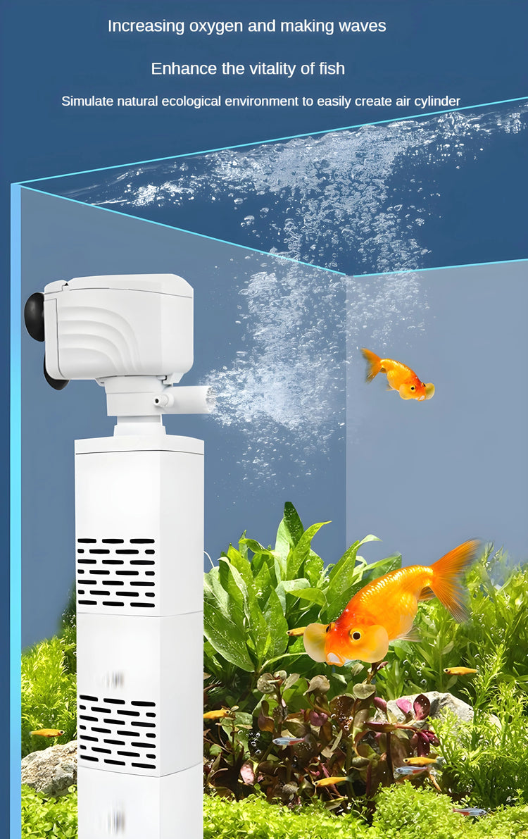 Six-in-One Aquarium Filter Pump with Oxygenation & Water Circulation – WP Series