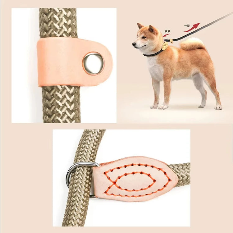 180cm Adjustable Collar Harness Dog Leash – Durable, Lightweight Nylon Rope for Puppies