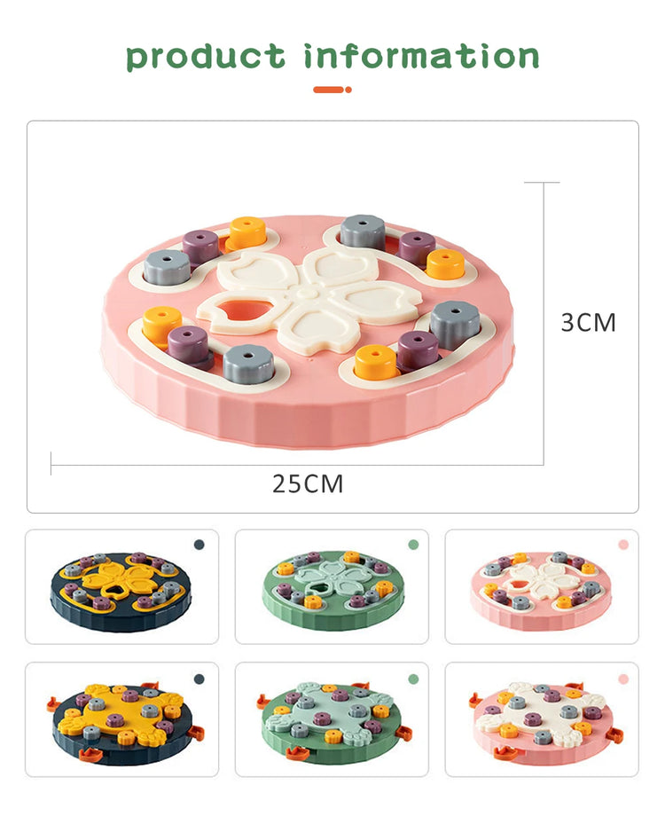 Interactive Puzzle Feeder Toy – Slow Eating Food Dispenser & Training Game for Cats and Dogs