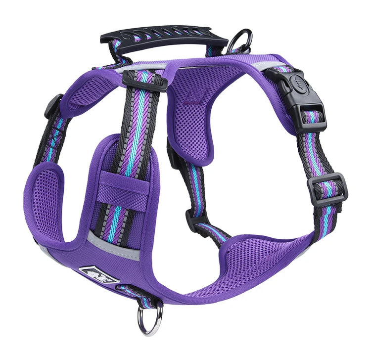 Durable Nylon Dog Harness with Handle – Travel-Friendly, Lightweight & Explosion-Proof Vest for All Dog Sizes