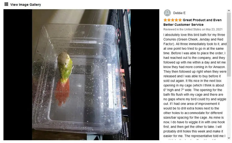 Bird Bath Shower Bathtub Box Large Hanging Clear Transparent Cube for Parrots Cage Accessories Bowl