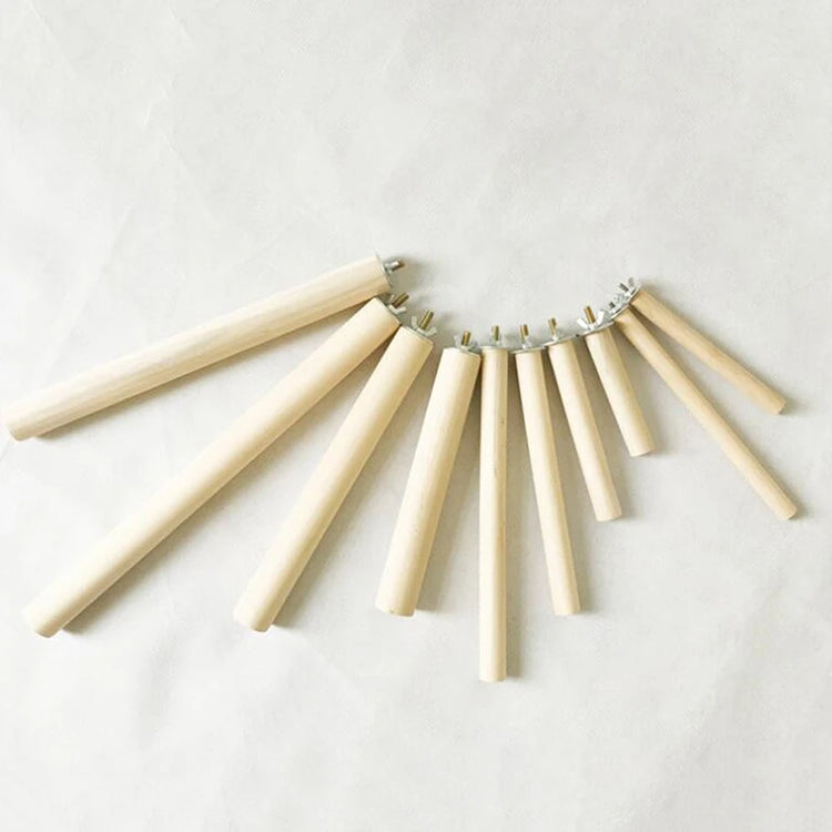 Parrot Perch Stand | Wood Hanging Rack Toy for Bird Cage