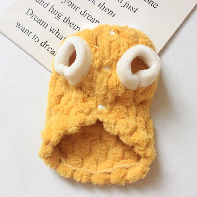 Winter Warm Hairless Cat Clothes | Buckle Cardigan Sweater For Sphynx, Ragdoll, Siamese & Persian Cats