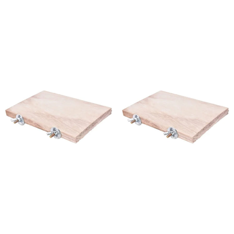 Pet Wood Jumping Platform | Bird Toys for Parrots, Hamsters, Gerbils, Mice | Cage Perches & Springboard Paw Grinding Rack