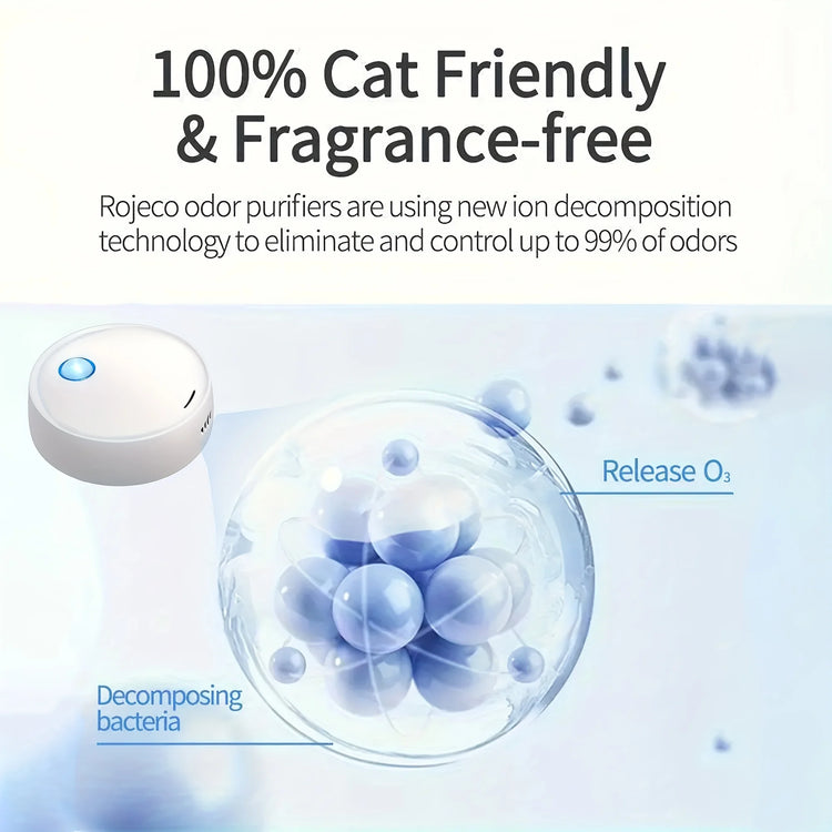 Pet Odor Eliminator | Cat Litter Deodorizer | Air Purifier For Dogs And Cats | Odor Removal For Fresh Air | Household Electric Air