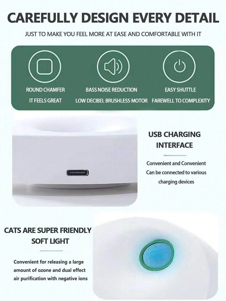 Pet Odor Eliminator | Cat Litter Deodorizer | Air Purifier For Dogs And Cats | Odor Removal For Fresh Air | Household Electric Air