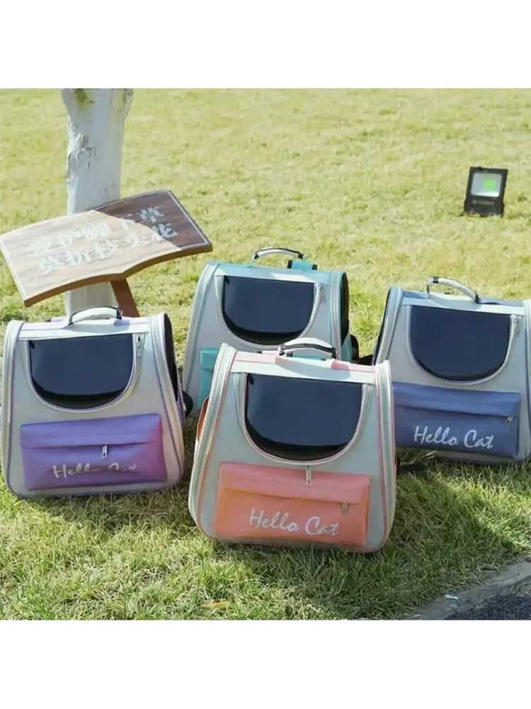 Cat Carrier Backpack for Outdoor Travel | Breathable Pet Bag for Cats/Small Dogs with Cushion