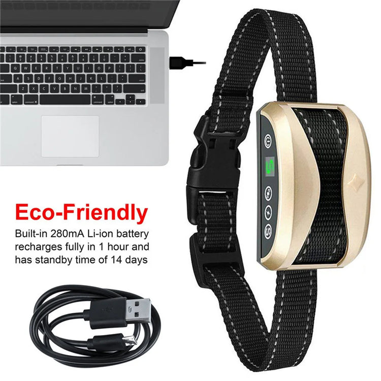 Smart Anti-Bark Dog Collar – Waterproof, Rechargeable, and Humane Training Device