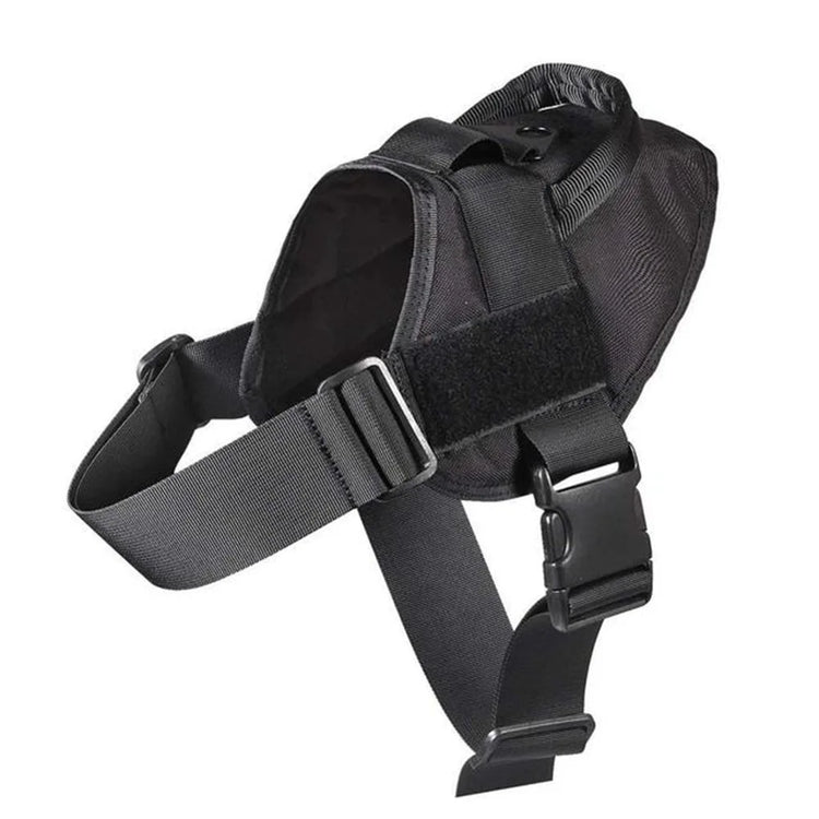 Tactical Nylon Dog Vest – Water-Repellent Outdoor Training Harness for Medium and Large Dogs