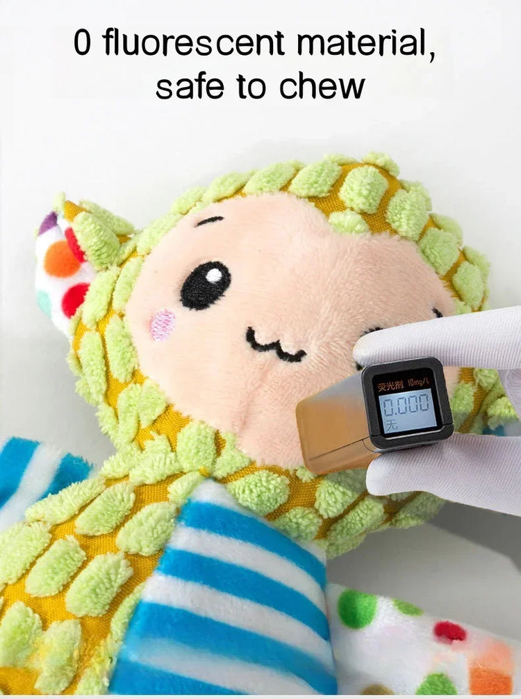 Interactive Plush Squeaky Dog Toy – Animal-Shaped Chew Toy for Puppies & Dogs