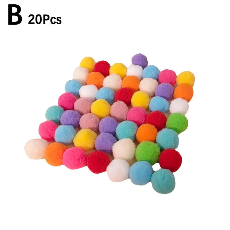 Cat Interactive Toy | Ball Launcher for Kittens | Silent Shooting Gun with Plush Balls | Pet Training Game | Fun Cat Toy Set | 20pcs Balls + 1 Launcher