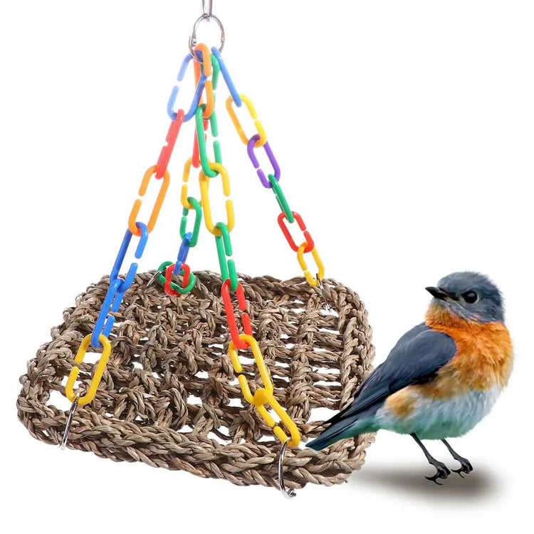 Bird Cage Accessories | Bite & Wear Resistant Parrot Hammock | Bird Perch Hanging Bed Swing Toys for Parakeets & Parrots