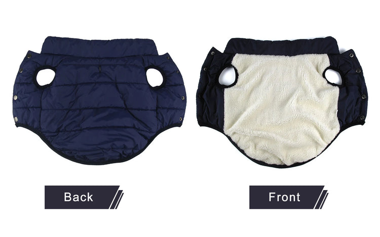 Winter Dog Clothes | Outdoor Cold-Proof Warm Dog Jacket with Fleece Cotton Lining | Chihuahua, French Bulldog, Puppy Clothing Coat