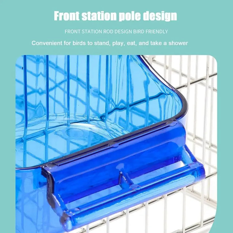 Bird Bath for Cage Parrot Bathing Tub Bird Cage Bath Bird Bathtub Pool Convenient Thick Sturdy for Cockatiel Parrots Small Birds