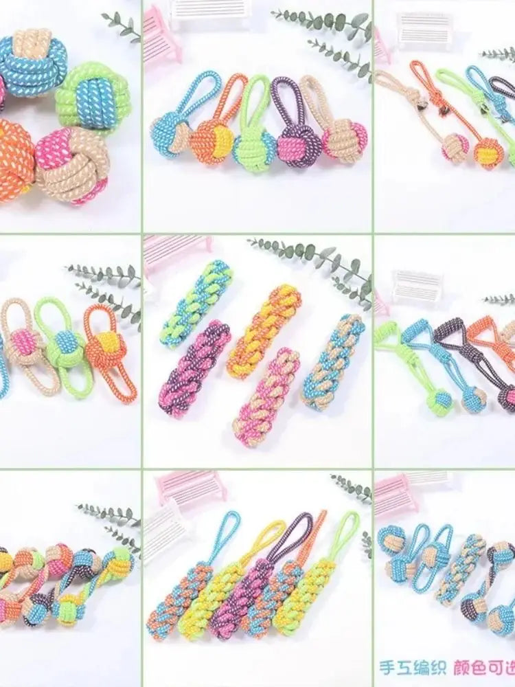 Interactive Cotton Rope Dog Toy – Durable Chew Toy for Small and Large Dogs