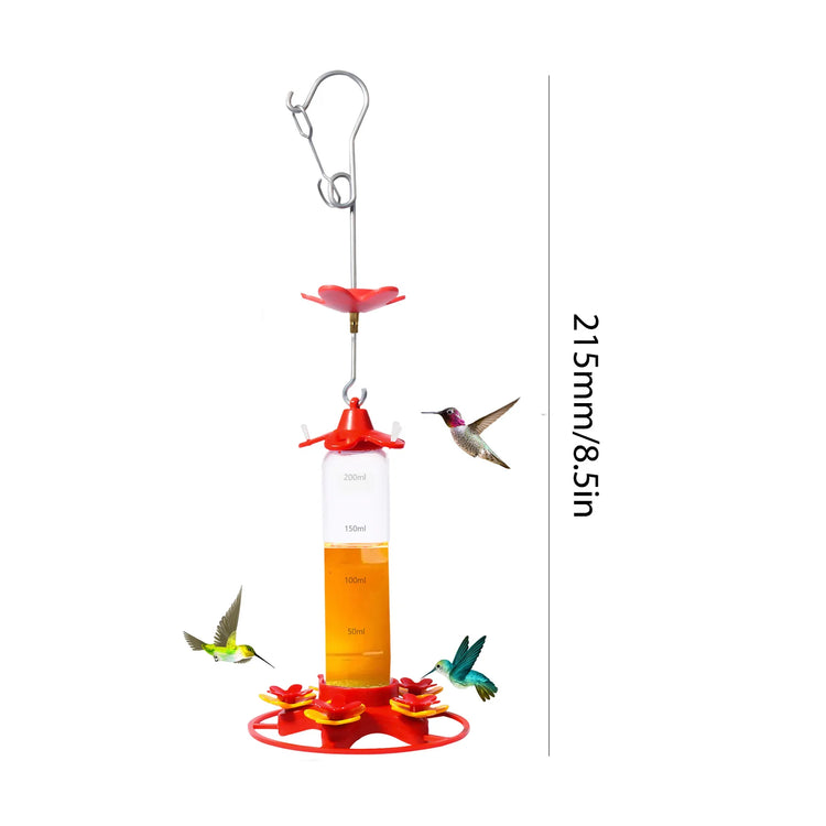 Hummingbird Feeder | Hanging Bird Water Drinker | Leakproof Feeder | Outdoor Garden Decoration