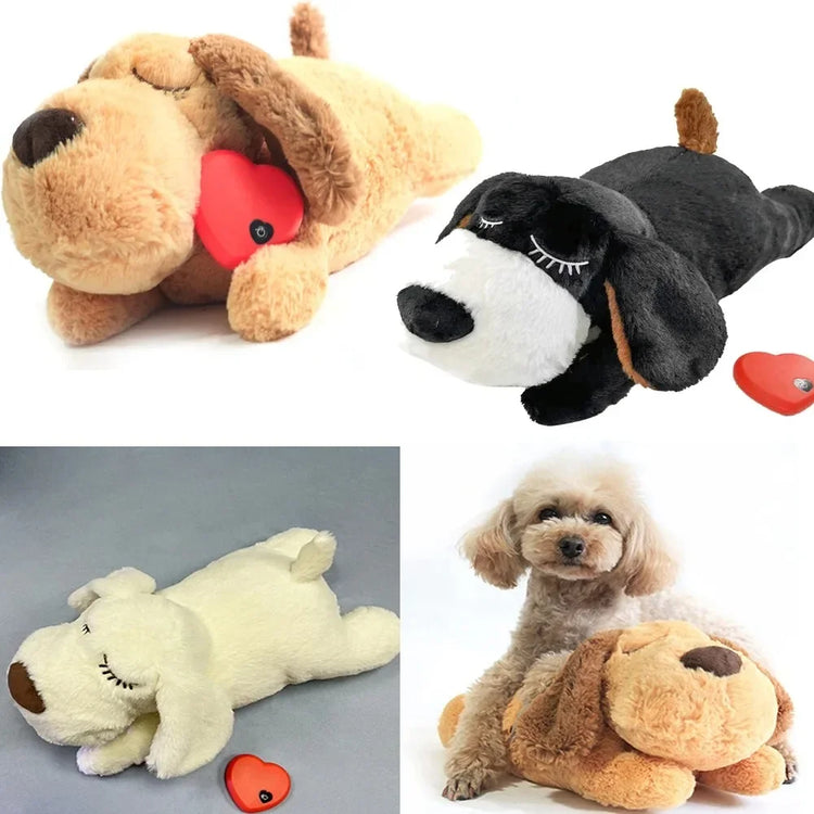 Heartbeat Plush Puppy Toy – Soothing Comfort Doll for Behavioral Training & Stress Relief