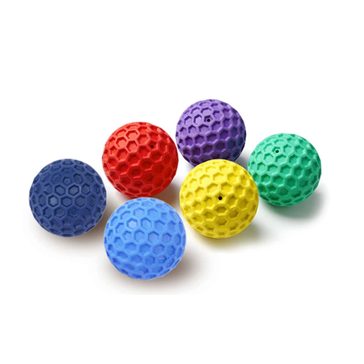 Durable Honeycomb Dog Toy Ball – Interactive Bite-Resistant Sound Toy