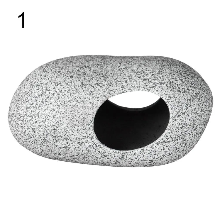 Ceramic Aquarium Cave – Natural Breeding & Hiding Decor for Fish, Shrimp, and Cichlids