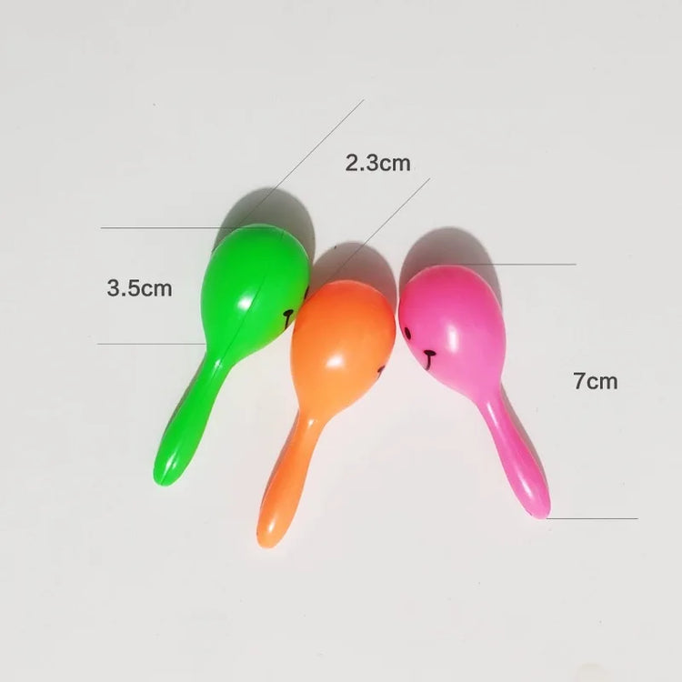 3pcs Bird Toys | Parrot Rattle Bell - Sand Hammer Maracas | Bird Bite Wisdom Interactive Training Toy - Pet Bird Toys - Color Random