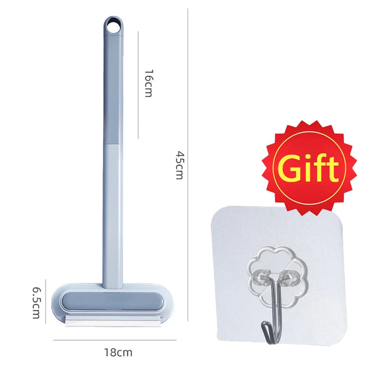 Multifunctional Pet Hair Remover Brush | Long Handle Fur Cleaner for Carpet, Sofa & Clothes | Manual Cat/Dog Hair Cleaning Tool