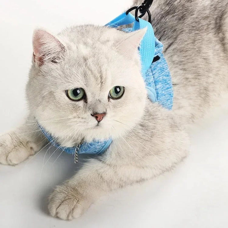 Cat Harness and Leash for Walking | Escape Proof | Soft Vest Harnesses for Cats | Breathable | Reflective Strips Jacket | Cat Accessories