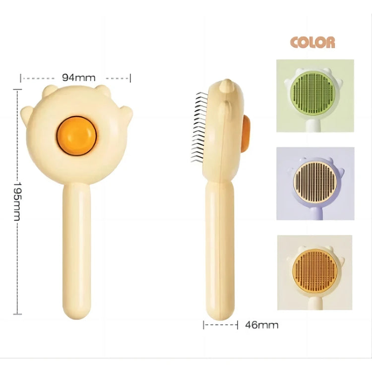 Pet Comb | One-Key Hair Removal Brush | Magic Massage Grooming Tool | Cat Hair Brush | Easy Clean