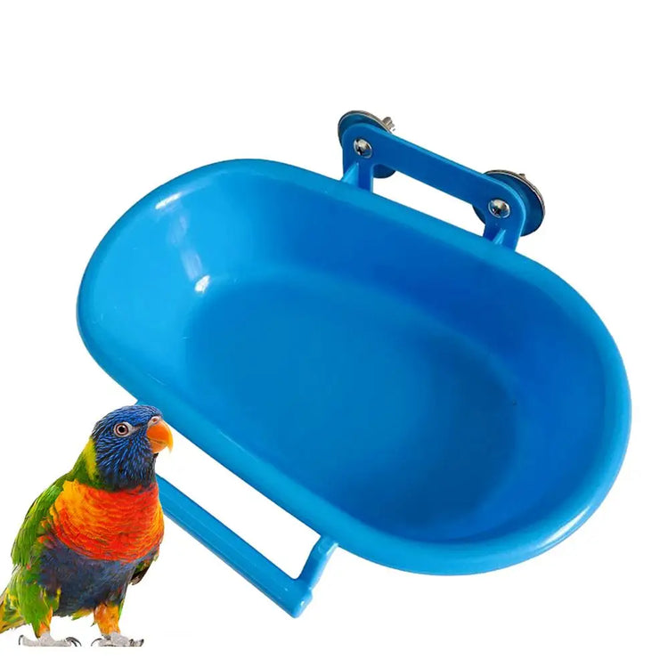 Bird Bath For Cage Parrot Large Wall Mounted Bird Water Feeder Wall Mounted Outdoor Bird Water Feeder For Medium Parakeet Small
