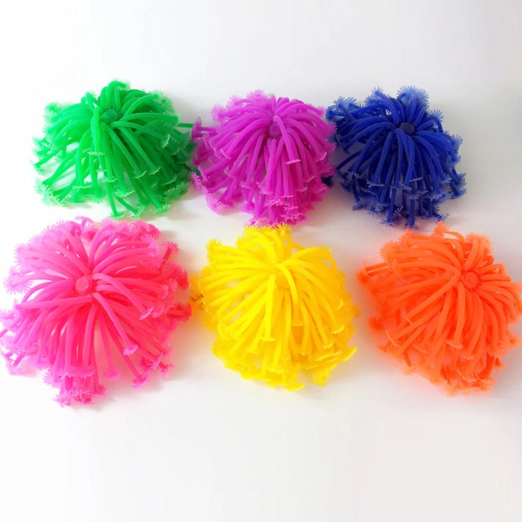 Artificial Sea Anemone Aquarium Decoration – Fluorescent Silicone Coral Ornament for Fish Tanks