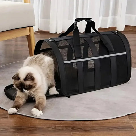 Ventilated Pet Carrier for Cats and Dogs | Lightweight Durable Travel Bag