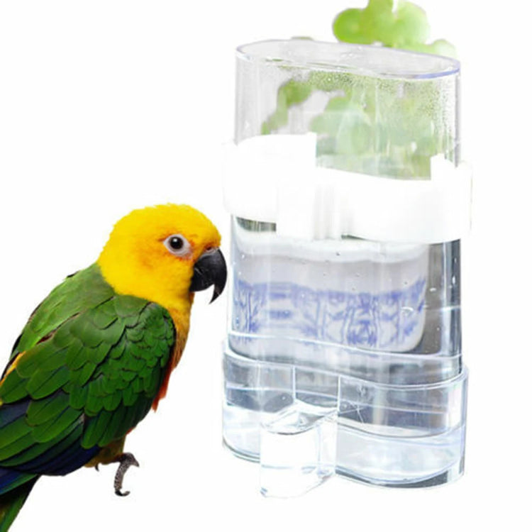 Bird Water Feeder | Automatic Acrylic Dispenser for Parrot, Canary & Parakeet | No-Mess Cage Mount Water Bottle | Drinking Accessory for Birds