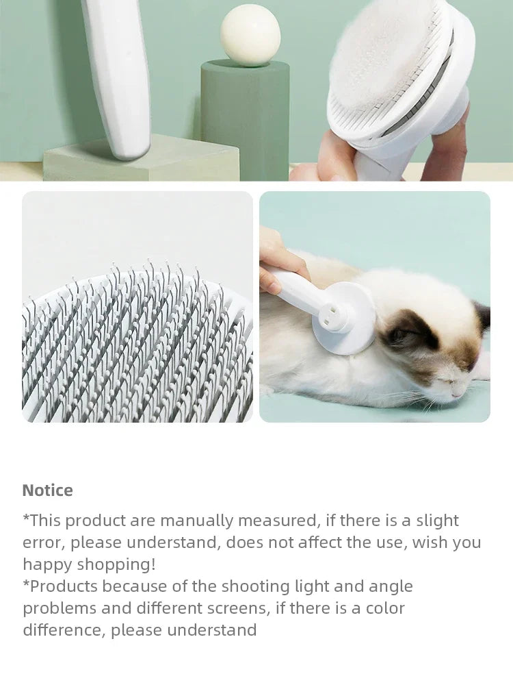 1Pc Cat Comb | Hair Removal | Pet Magic Comb | One Click Floating Hair Remover | Cat Dog Universal Cleaning | Grooming Beauty Supplies