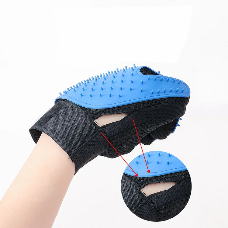 Pet Grooming Glove | Cat Hair Deshedding Brush | Massage Glove for Dog/Horse/Animal Cleaning | Pet Supplies Accessories