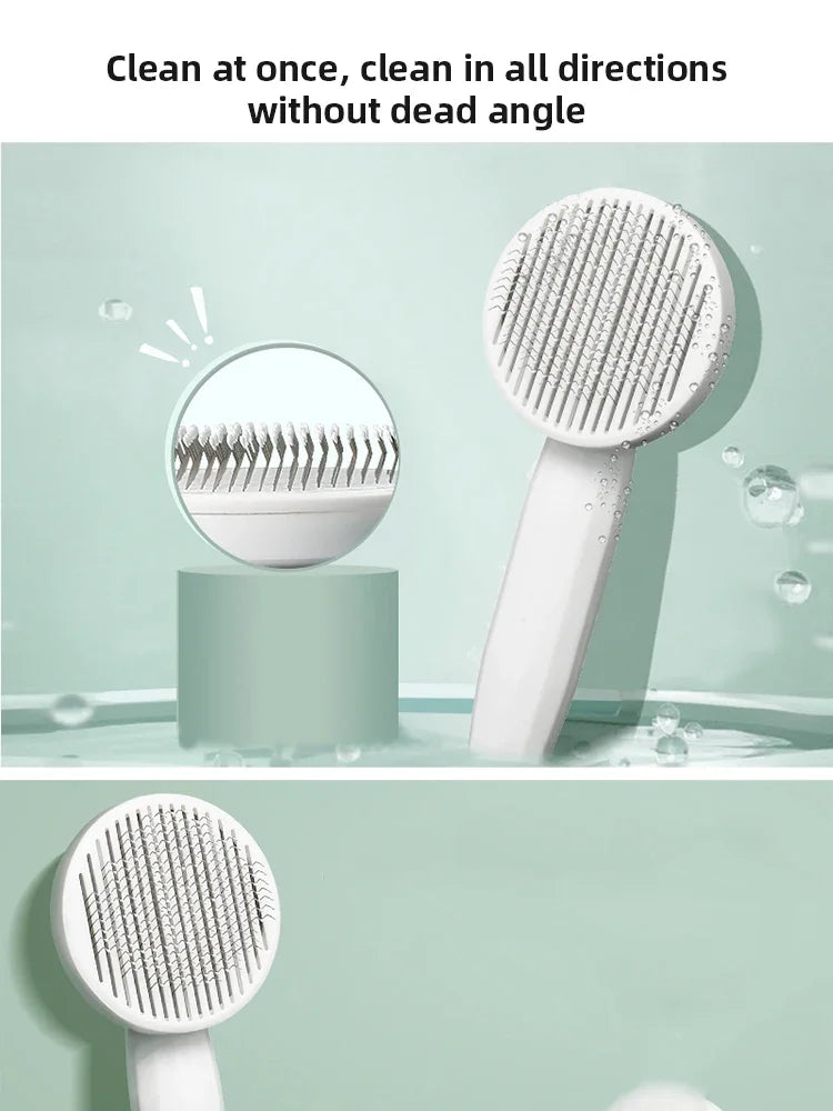 1Pc Cat Comb | Hair Removal | Pet Magic Comb | One Click Floating Hair Remover | Cat Dog Universal Cleaning | Grooming Beauty Supplies