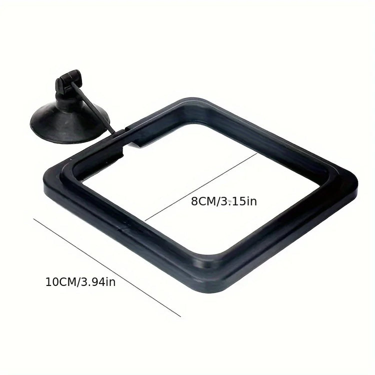 Floating Fish Food Feeder Ring with Suction Cup – Square & Circle Aquarium Station