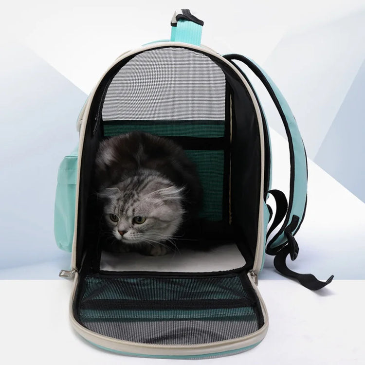 Windproof Outdoor Travel Backpack for Cats/Small Dogs | Pet Carrier Bag with Cushion