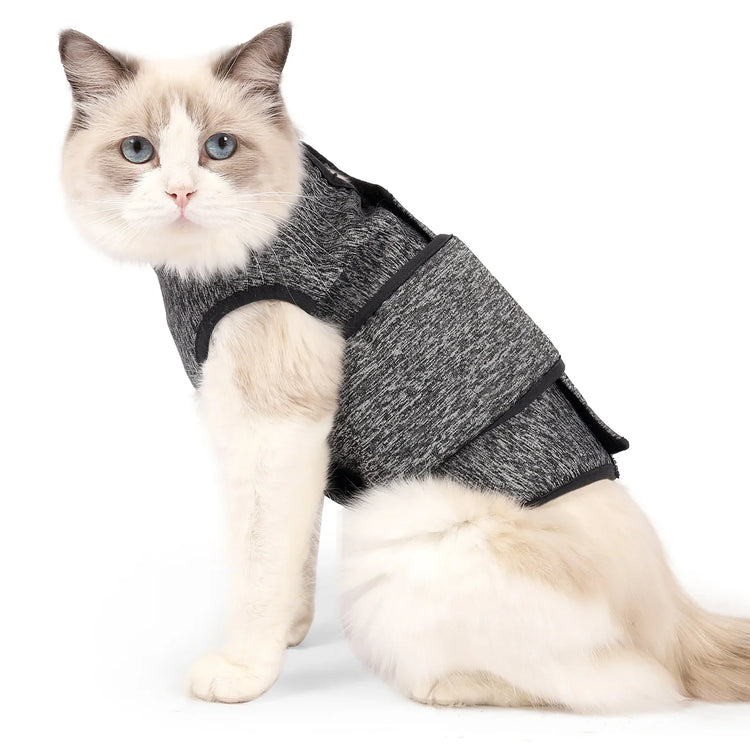 Cats Anxiety Jacket | Thunder Coat for Stress Relief | Emotional Comfort & Recovery Vest for Pets