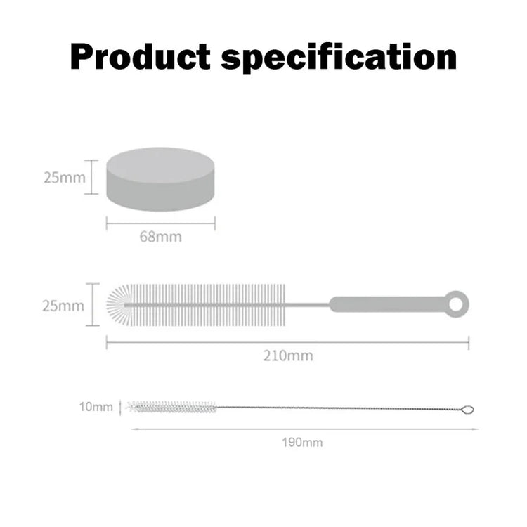 Cat Water Fountain Accessories | Cleaning Brush Set for Pet Water Dispenser | Pump Tube Bottle Nozzle Cleaner Tools