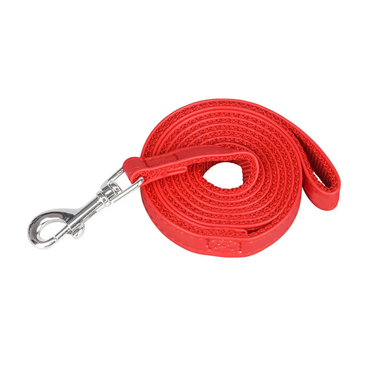 120cm PU Leather Padded Nylon Dog Leash – Durable, Comfortable, and Easy to Use for Dogs and Cats