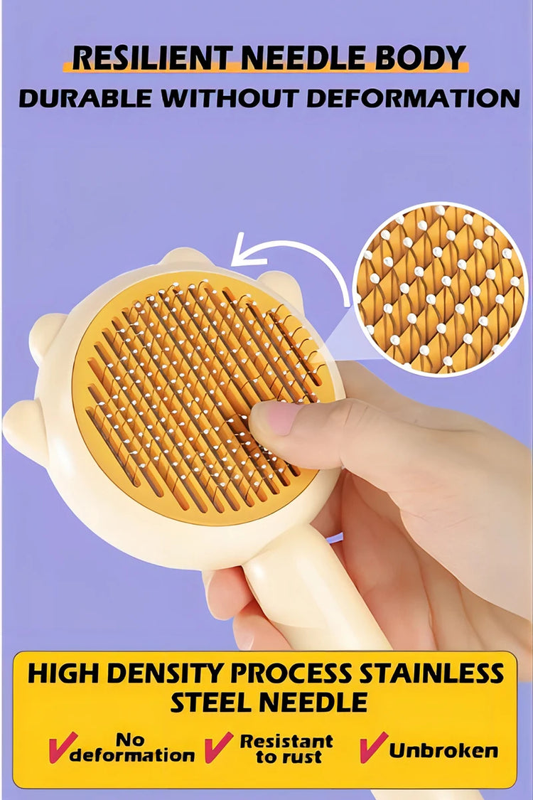 Pet Comb | One-Key Hair Removal Brush | Magic Massage Grooming Tool | Cat Hair Brush | Easy Clean