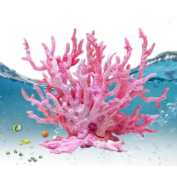 Aquarium Coral Simulation Decoration – Realistic Resin Fish Tank Plant, Multi-Color Landscape Accessory