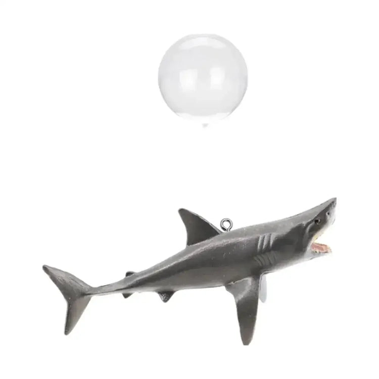 Creative DIY Aquarium Floating Shark Ornament – Adjustable Fish Tank Decoration with Floating Ball and String