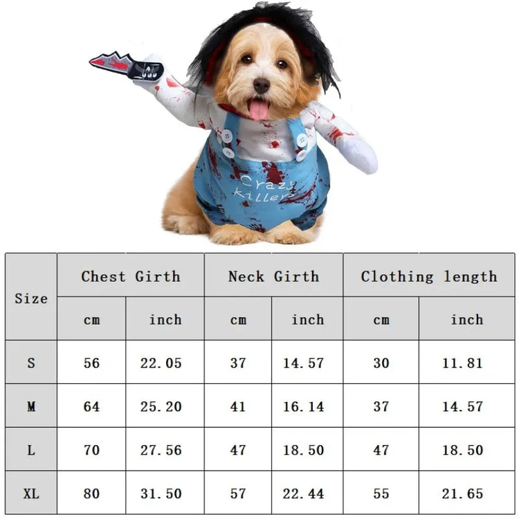 Funny Dog & Cat Costume | Pet Sweatshirt Stand-Up Suit | Cosplay Outfit for Party & Festival