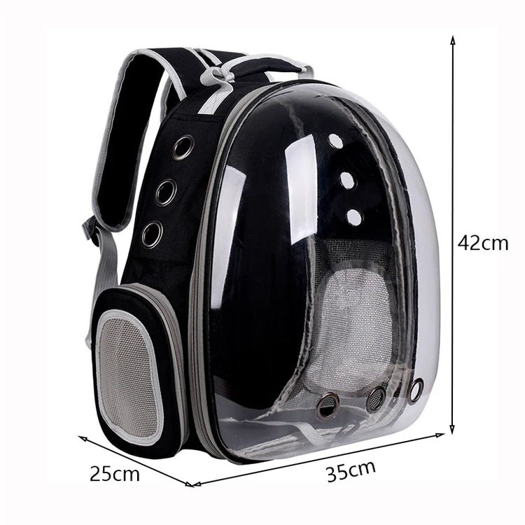 Cat Carrier Bag | Outdoor Pet Shoulder Bag | Carriers Backpack | Breathable Portable Travel Transparent Bag | For Small Dogs Cats