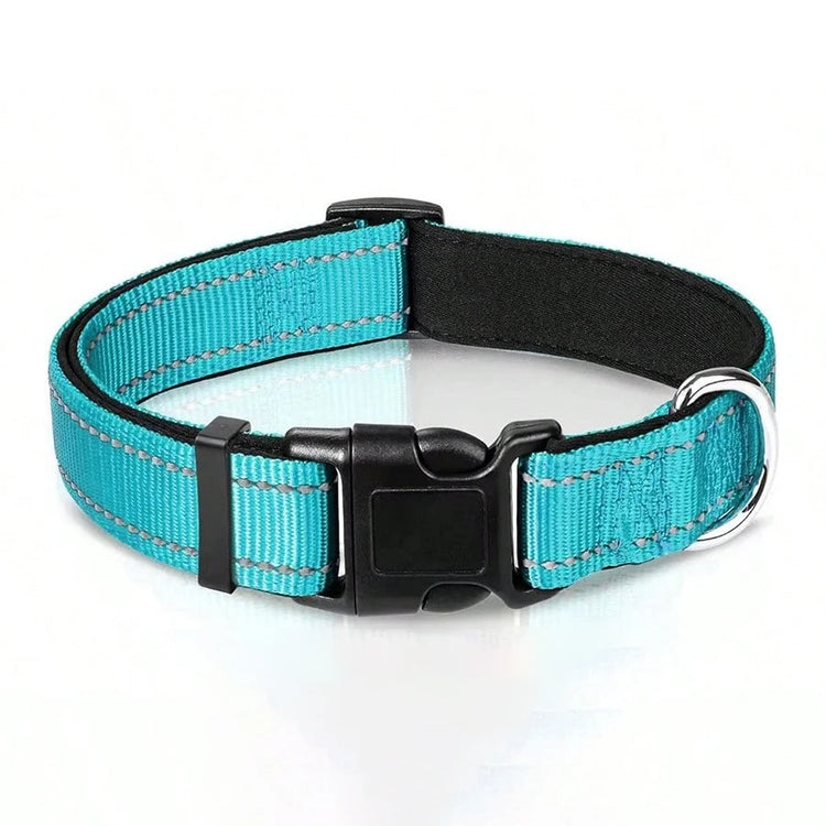 Reflective Soft Padded Dog Collar – Adjustable & Breathable Safety Collar for Small, Medium & Large Dogs