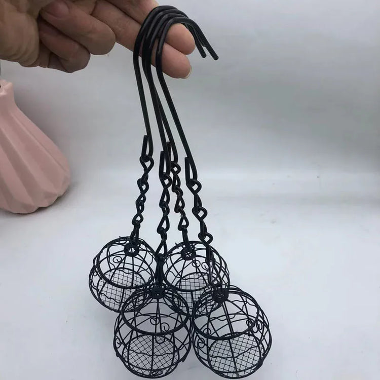 Outdoor Birdcage Bird Feeder | Spring Hanging Bird Feeder | Garden Yard Feeder | Durable Copper Iron Wire Feeder